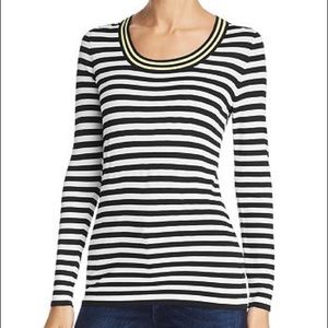 Escada Sport Knit Striped Stretch Top